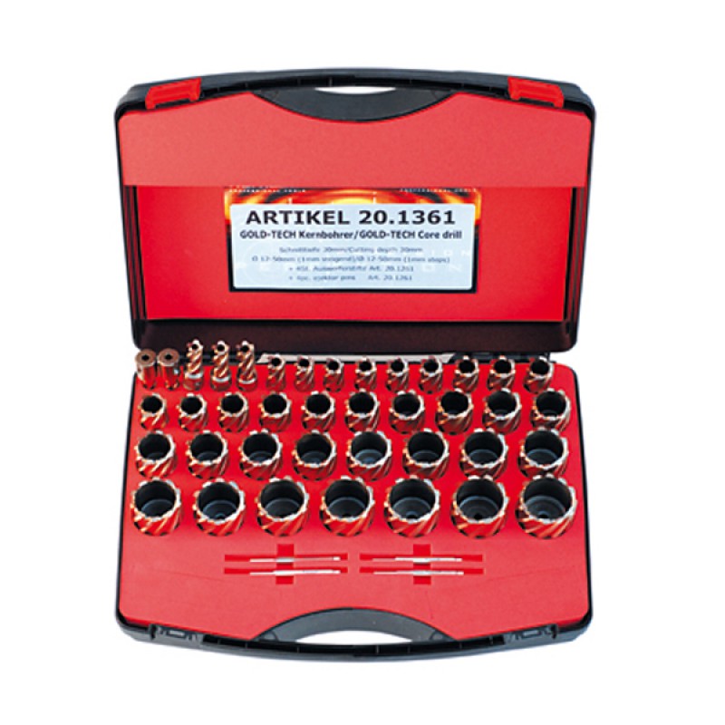 Kernlochbohrer - Set DELUXE 39 Stück Hard-Line 40 Kernlochbohrer - Set DELUXE 39 Stück Hard-Line 40