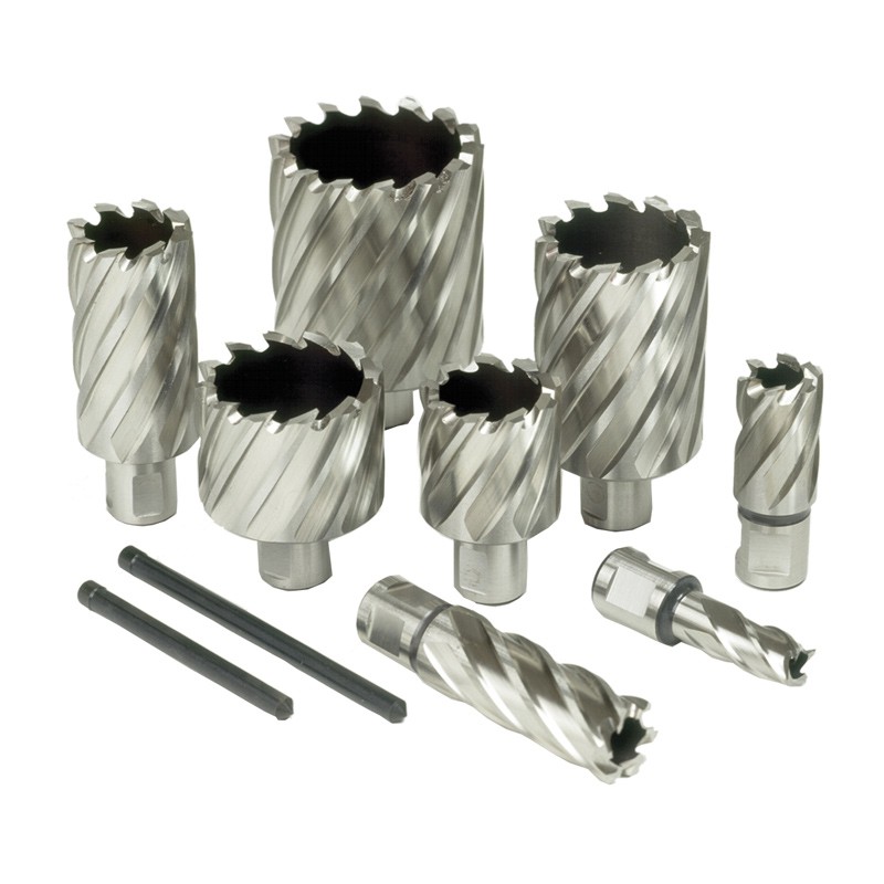 Kernlochbohrer mit Weldonschaft POWERCUT HSS  Schnittiefe 30 mm Kernlochbohrer mit Weldonschaft POWERCUT HSS  Schnittiefe 30 mm