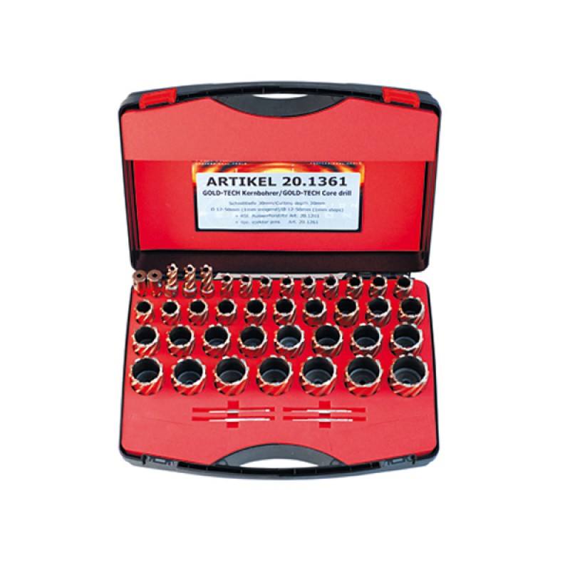 Koffer für Kernbohrer + Lochsägen Set 39 Stück Koffer für Kernbohrer + Lochsägen Set 39 Stück