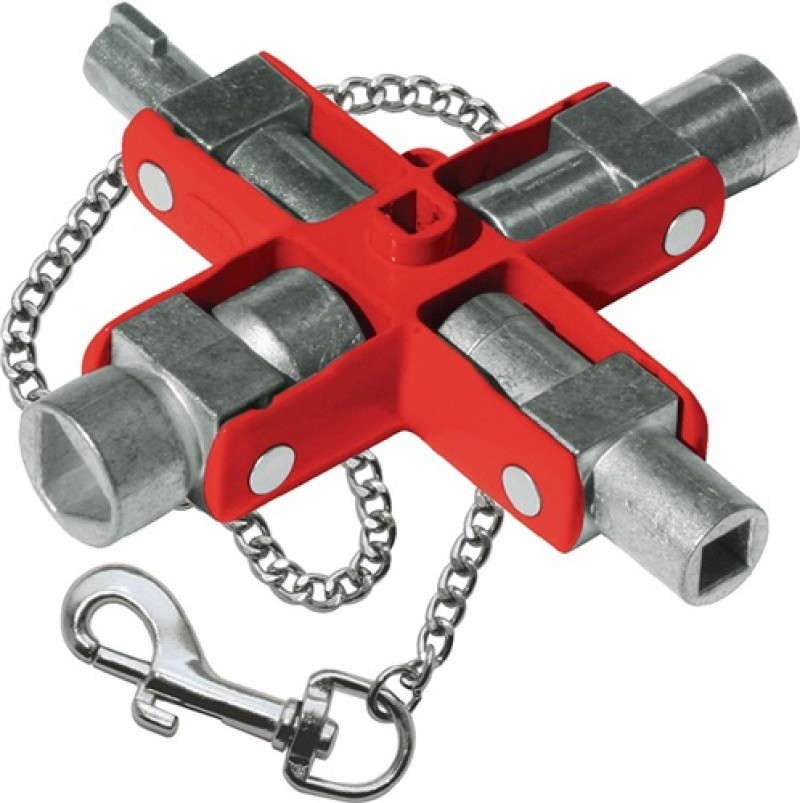 Schaltschrankschlüssel SuBMaster 9 in 1 9 Funktionen m.Karab.h.an Kette Schaltschrankschlüssel SuBMaster 9 in 1 9 Funktionen m.Karab.h.an Kette