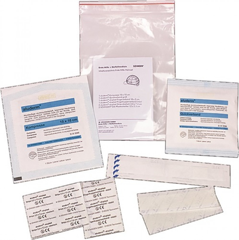 Erste-Hilfe-Helmset Aluderm Silk Pflastersteifen SÖHNGEN