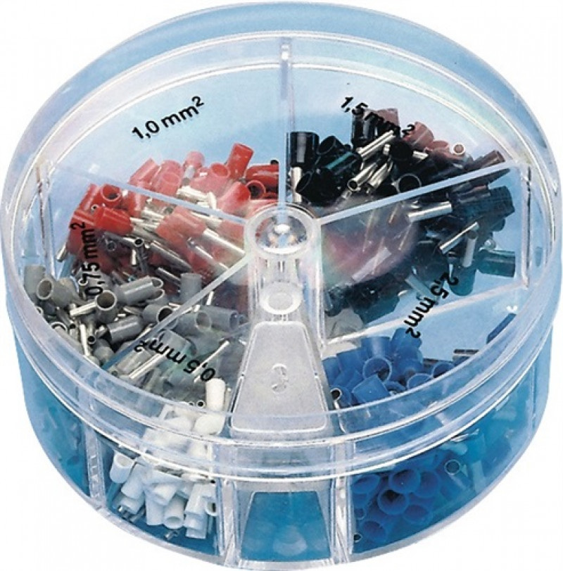 Aderendhülsensortiment 400tlg.0,50-2,50 mm² Ku.-Box Aderendhülsensortiment 400tlg.0,50-2,50 mm² Ku.-Box