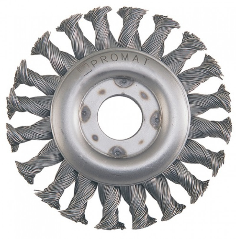 Rundbürste D.115mm Stahldraht 12mm 12500min-¹ PROMAT Rundbürste D.115mm Stahldraht 12mm 12500min-¹ PROMAT