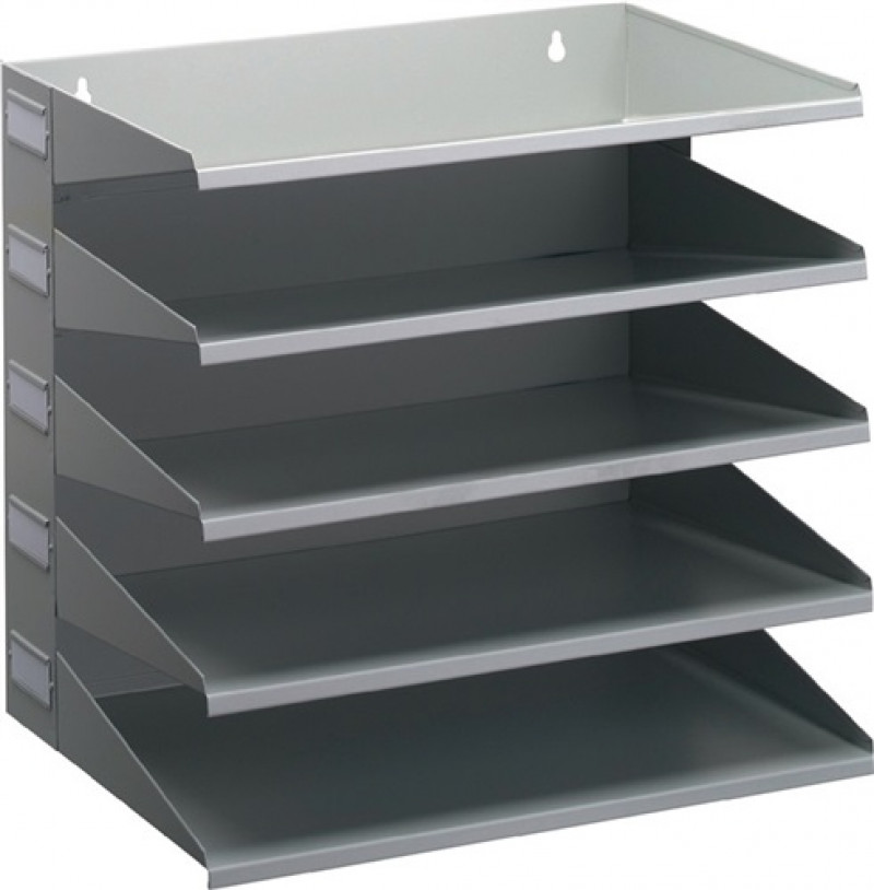 Sortierstation 5 Fächer H330xB360xT250mm Stahlbl.lichtgrau DURABLE Sortierstation 5 Fächer H330xB360xT250mm Stahlbl.lichtgrau DURABLE