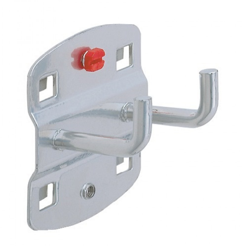 Werkzeughalter D.6mm T.75mm dop.m.senkrechtem Hakenende f.Lochplatten 5St./Btl. Werkzeughalter D.6mm T.75mm dop.m.senkrechtem Hakenende f.Lochplatten 5St./Btl.