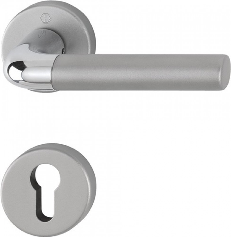 Rosettengrt.Bremen 1505/42KV/42KVS Alu.F49/F9-2 rd.PZ DIN L/R D/D HOPPE Rosettengrt.Bremen 1505/42KV/42KVS Alu.F49/F9-2 rd.PZ DIN L/R D/D HOPPE