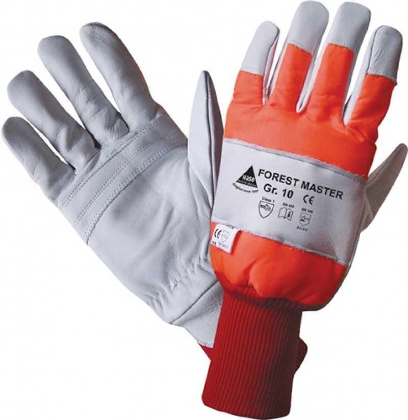 Waldarbeiterhandschuhe Forest Master Gr.10 grau/orange Rindnappaleder/Nylon Waldarbeiterhandschuhe Forest Master Gr.10 grau/orange Rindnappaleder/Nylon