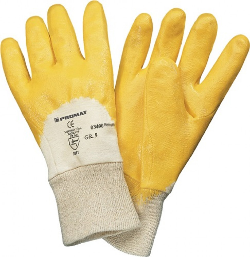 Handschuhe Ems Gr.10 gelb besonders hochwertige Nitrilbeschichtung Handschuhe Ems Gr.10 gelb besonders hochwertige Nitrilbeschichtung