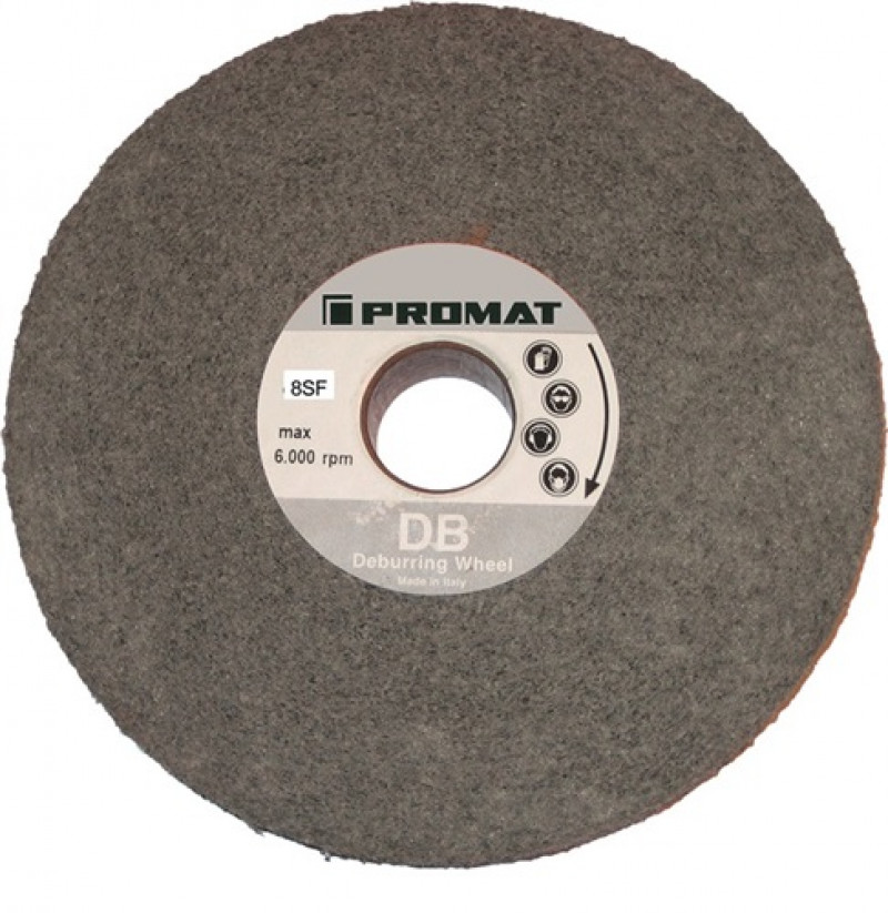 Vlieskompaktscheibe D.203,2xB76,2x51mm 9 S fein Faservlies PROMAT Vlieskompaktscheibe D.203,2xB76,2x51mm 9 S fein Faservlies PROMAT