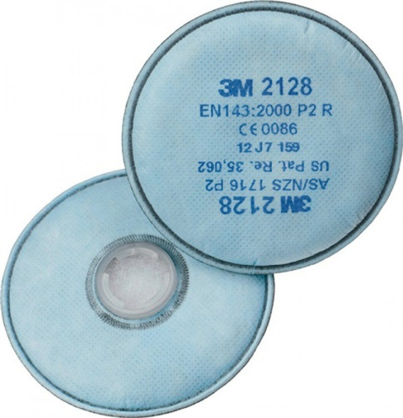 Rundpartikelfilter 2128 EN 1473:2000 P2 f.4000370675,-680, -690,-691 2St./VE 3M Rundpartikelfilter 2128 EN 1473:2000 P2 f.4000370675,-680, -690,-691 2St./VE 3M