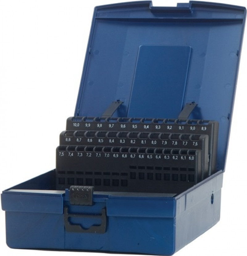 Leerkassette f.DIN338 f.D.6,0 - 10,0mm 0,1mm steigend 41 tlg. Ku. PROMAT Leerkassette f.DIN338 f.D.6,0 - 10,0mm 0,1mm steigend 41 tlg. Ku. PROMAT