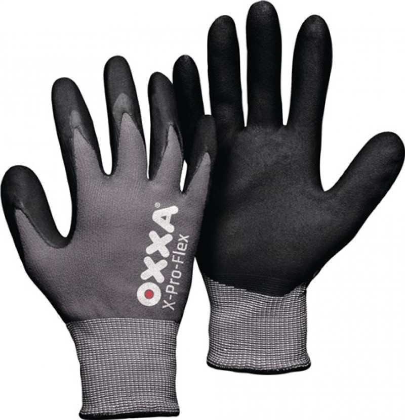 Handschuhe X-PRO-FLEX Gr.9 schwarz/grau Nylon-/Lycra-Träger EN 388 Kat.II 12 PA