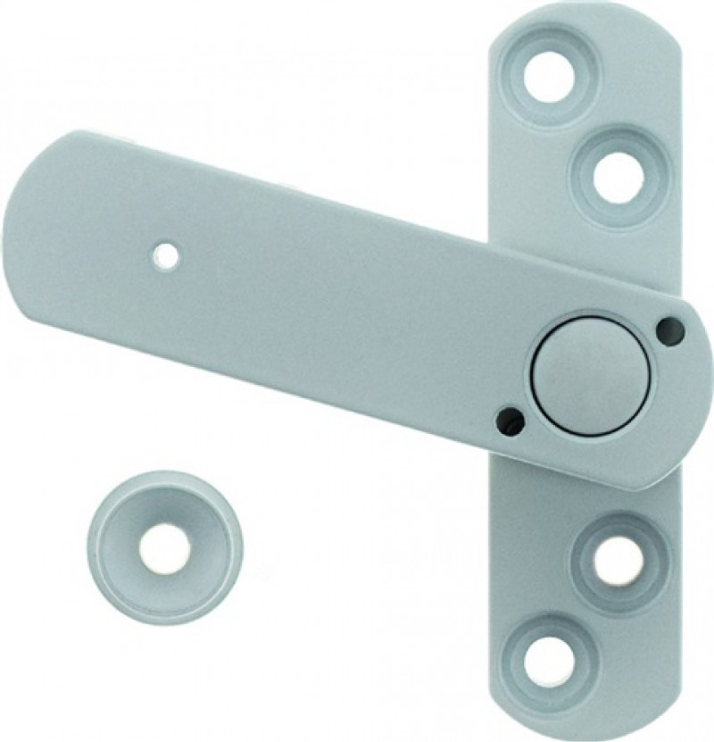 Fenstersicherung 22 1-flg.m.Pilzkopf Alu.weiß Fenstersicherung 22 1-flg.m.Pilzkopf Alu.weiß