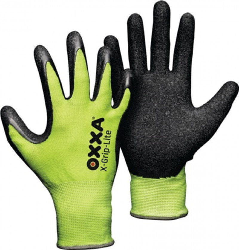 Handschuhe X-GRIP-LITE Gr.9 schwarz/fluo-gelb Nylon-Träger EN 388 Kat.II 12 PA Handschuhe X-GRIP-LITE Gr.9 schwarz/fluo-gelb Nylon-Träger EN 388 Kat.II 12 PA