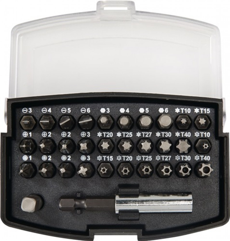 Bitsortiment 32 teilig Magnethalter PH/PZD/TX/TX-BO/Schlitz CV Bits Bitsortiment 32 teilig Magnethalter PH/PZD/TX/TX-BO/Schlitz CV Bits