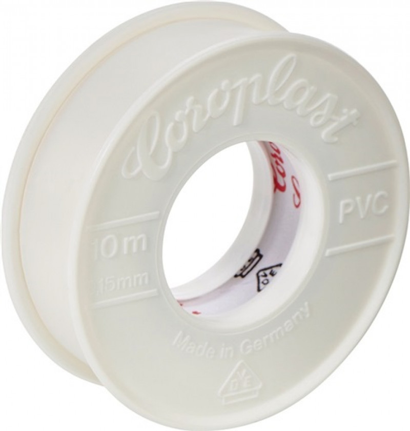 Elektroisolierband 302 weiß 10m L.10m B.15mm Rl.COROPLAST Elektroisolierband 302 weiß 10m L.10m B.15mm Rl.COROPLAST