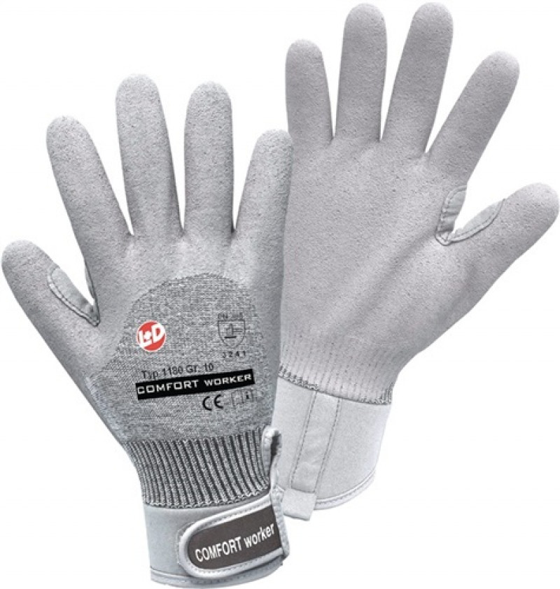 Handschuhe Comfort worker Gr.8 grau Baumwoll/Elastangemisch EN 388 Kat.II Handschuhe Comfort worker Gr.8 grau Baumwoll/Elastangemisch EN 388 Kat.II