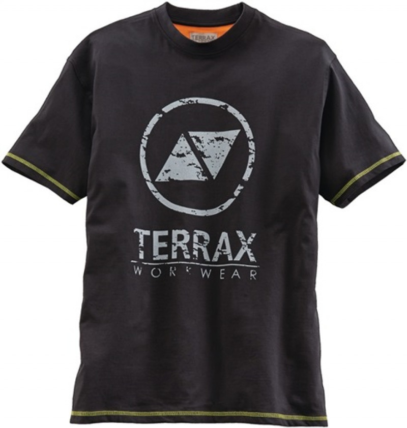 Herren T-Shirt Terrax Workwear Gr.XL schwarz/limette 100%CO Herren T-Shirt Terrax Workwear Gr.XL schwarz/limette 100%CO