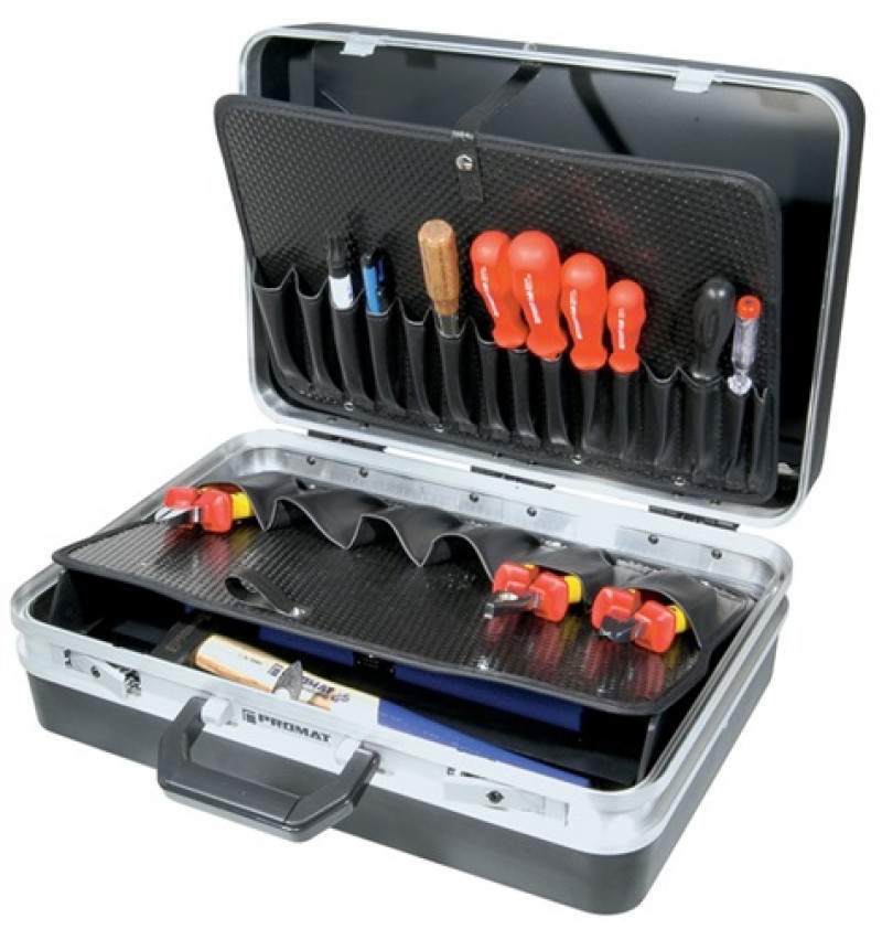 Schalenkoffer B460xT165xH310mm ca.24l ABS-Ku.21 Einst.fächer PROMAT Schalenkoffer B460xT165xH310mm ca.24l ABS-Ku.21 Einst.fächer PROMAT