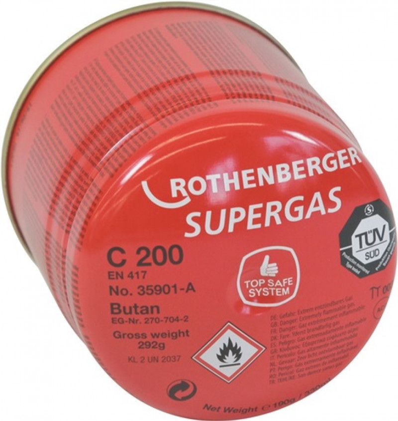 Stechkartusche C 200 Supergas TSS 190g 330 ml ROTHENBERGER