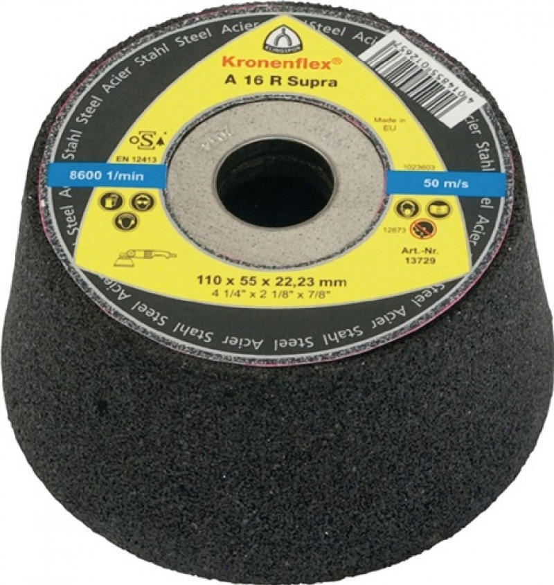 Schleiftopf C30 R 110/100mm Stein/Beton (Guss bedingt) Bohrung 22,23mm KLINGSPOR Schleiftopf C30 R 110/100mm Stein/Beton (Guss bedingt) Bohrung 22,23mm KLINGSPOR