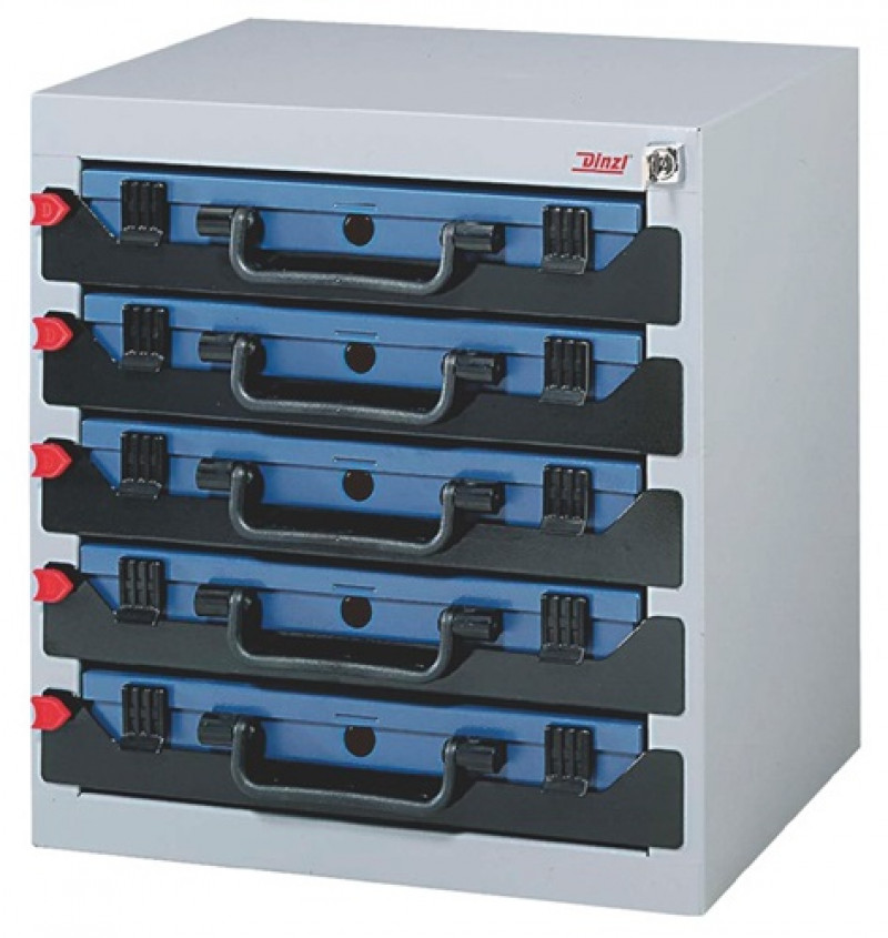 Sortimentskastentresor B.416xT.256xH.434mm 5Fächer Einzelverriegelung Stahlblech Sortimentskastentresor B.416xT.256xH.434mm 5Fächer Einzelverriegelung Stahlblech