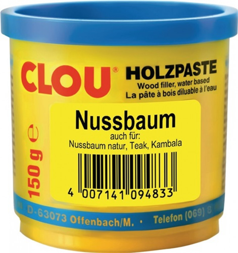 Holzpaste Farbe 10 nussbaum 150g Dose CLOU