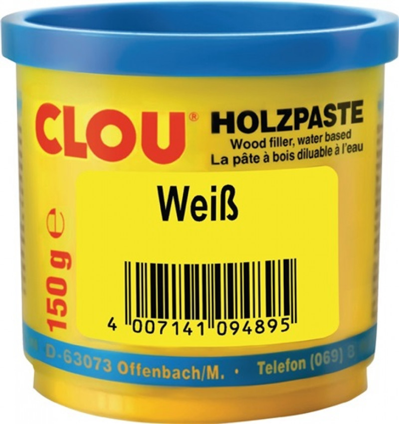 Holzpaste Farbe 16 weiß 150g Dose CLOU