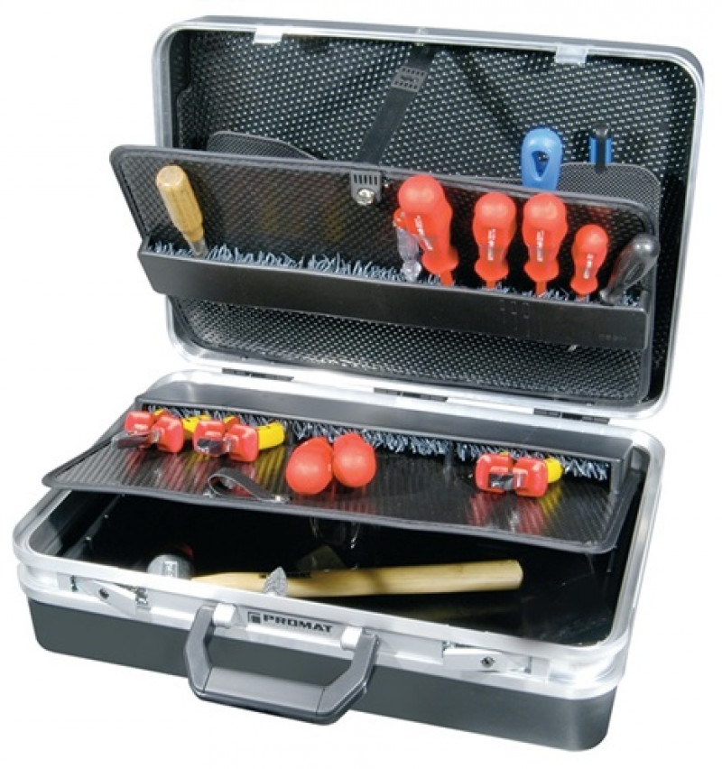 Schalenkoffer B460xT165xH310mm ca.23l ABS-Ku.CP-7 Stecksystem PROMAT Schalenkoffer B460xT165xH310mm ca.23l ABS-Ku.CP-7 Stecksystem PROMAT