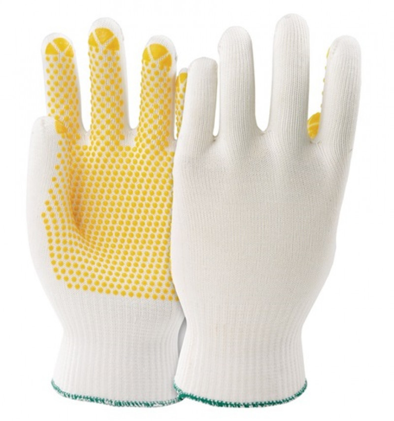 Handschuhe PolyTRIX N 912 Gr.9 weiß/gelb PA/CO EN 388 Kat.II KCL by Honeywell