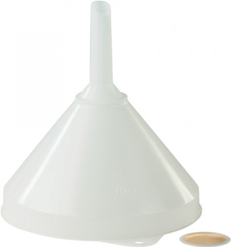 Trichter D.208/20mm H.218mm HD-Polyethylen natur m.Sieb HÜNERSDORFF Trichter D.208/20mm H.218mm HD-Polyethylen natur m.Sieb HÜNERSDORFF