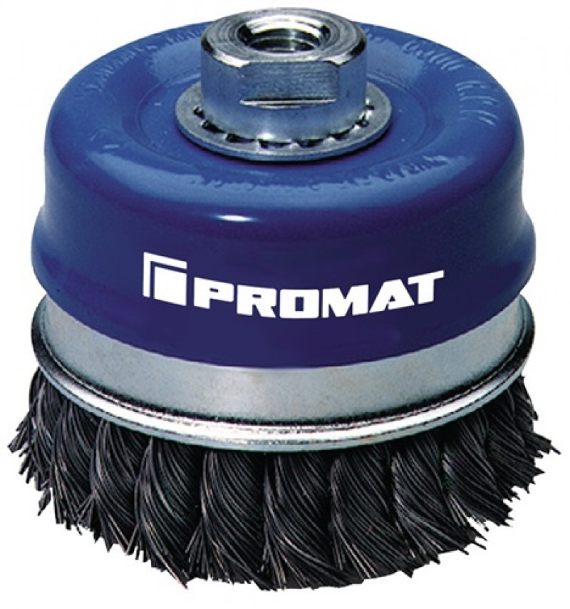 Topfbürste D.120mm M14 Drahtstärke 0,5mm Stahldraht 6500min-¹ PROMAT Topfbürste D.120mm M14 Drahtstärke 0,5mm Stahldraht 6500min-¹ PROMAT
