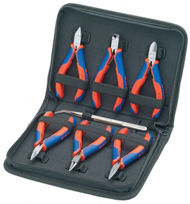 Elektronikzangensatz 7-tlg.6 Zangen,1 Präzisionspinzette KNIPEX