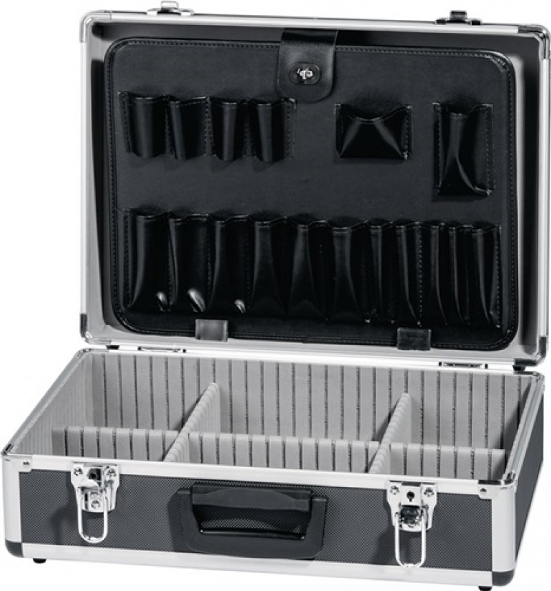 Werkzeugkoffer B450xT330xH150mm Alu. Werkzeugkoffer B450xT330xH150mm Alu.