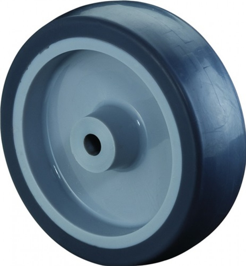 Ersatzrad D.100mm Trgf.55kg Gum.Achs-D.8mm Nabenl.30mm