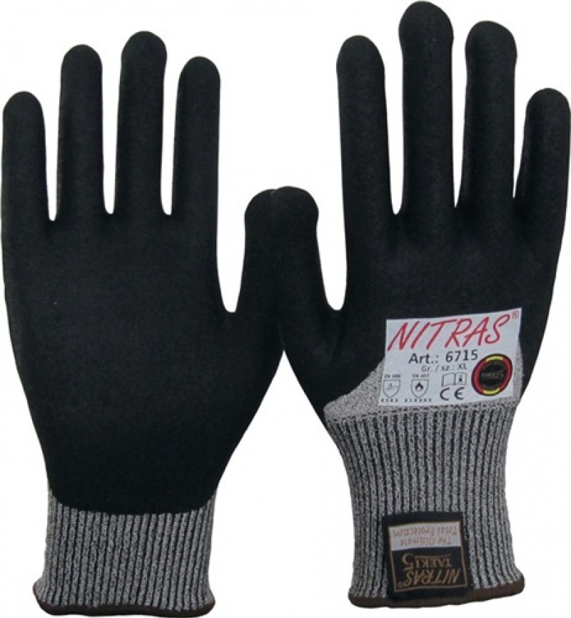 Schnittschutzhandschuhe Taeki 5 Gr.XXL grau/schwarz EN 388,EN 407 Kat.II 10 PA Schnittschutzhandschuhe Taeki 5 Gr.XXL grau/schwarz EN 388,EN 407 Kat.II 10 PA