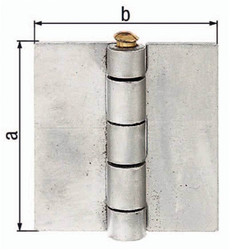 Scharnier 60x55mm STA roh 2,5mm GAH Scharnier 60x55mm STA roh 2,5mm GAH