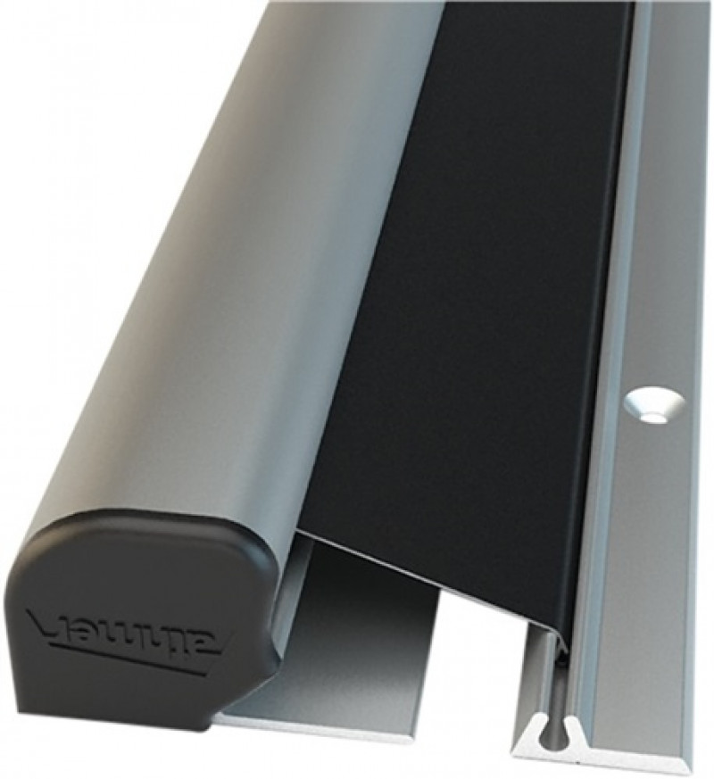 Fingerschutzprofil NR-26 w-proof L.1925mm Außenanwendung alusilberfarbig elox. Fingerschutzprofil NR-26 w-proof L.1925mm Außenanwendung alusilberfarbig elox.