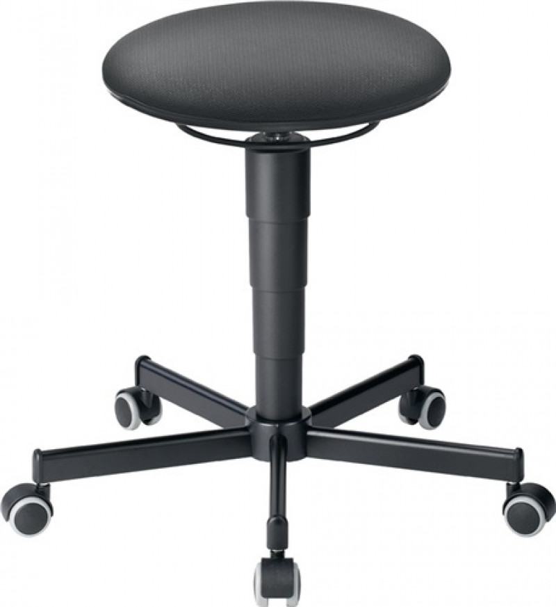 Drehhocker m.Rollen Supertec-Gewebe grau Sitz-H.460-630mm BIMOS Drehhocker m.Rollen Supertec-Gewebe grau Sitz-H.460-630mm BIMOS