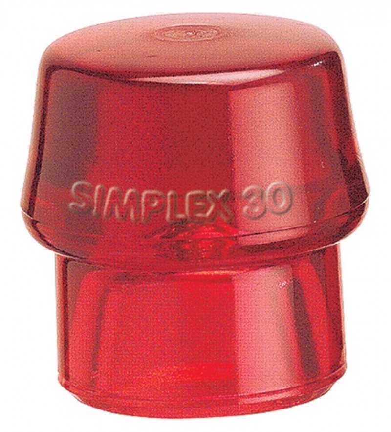Schonhammerkopf SIMPLEX Kopf-D. 40mm Plastik rot hart HALDER Schonhammerkopf SIMPLEX Kopf-D. 40mm Plastik rot hart HALDER