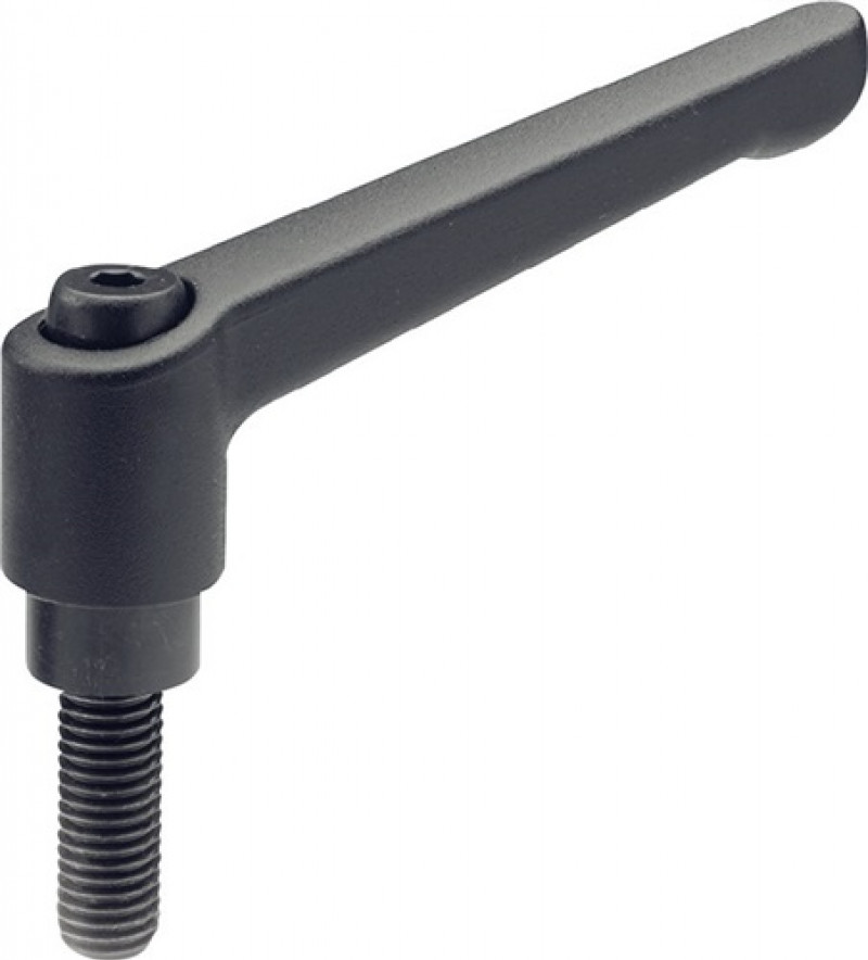 Verstellbarer Klemmhebel GN 300 d1 M 12mm l1 92mm l2 40mm AG GANTER Verstellbarer Klemmhebel GN 300 d1 M 12mm l1 92mm l2 40mm AG GANTER