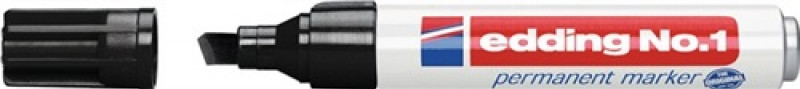 Permanentmarker No.1 schwarz Strich-B.1-5mm Keilspitze
