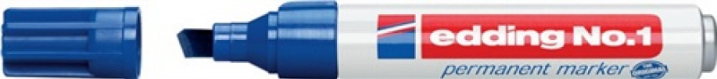 Permanentmarker No.1 blau Strich-B.1-5mm Keilspitze Permanentmarker No.1 blau Strich-B.1-5mm Keilspitze