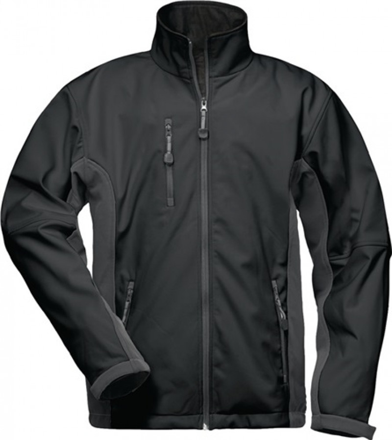 Softshelljacke Kronos Gr.XL schwarz/grau 96% PES/4% EL Softshelljacke Kronos Gr.XL schwarz/grau 96% PES/4% EL