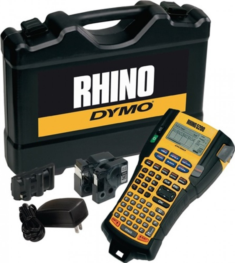 Beschriftungsgerät Rhino 5200 Schriftbandbreiten 6,9,12,19mm DYMO Beschriftungsgerät Rhino 5200 Schriftbandbreiten 6,9,12,19mm DYMO
