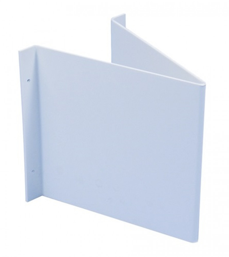 Winkelschild L148xB148mm blanko weiß f. Folienschilder Ku. Winkelschild L148xB148mm blanko weiß f. Folienschilder Ku.