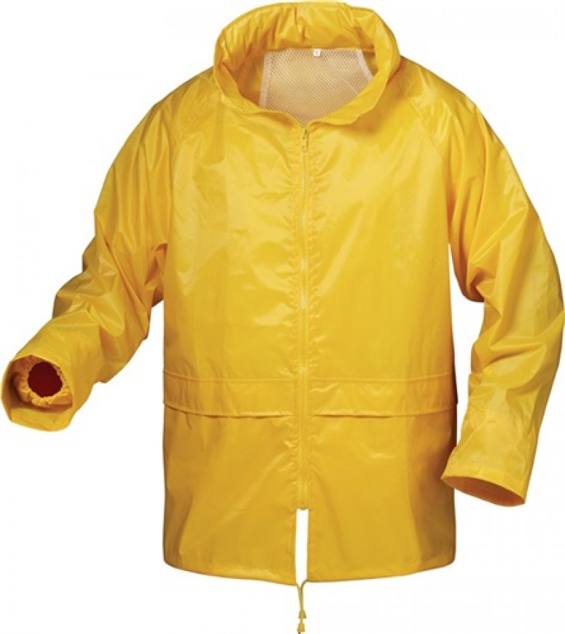 Regenschutz-Jacke Herning Gr. L gelb 100% Nyl. Regenschutz-Jacke Herning Gr. L gelb 100% Nyl.