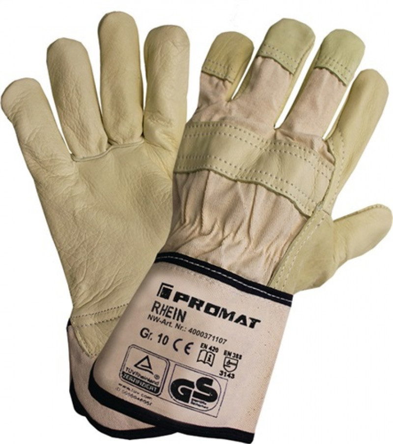 Handschuhe Top Rhein Gr.10 beige Leder EN 388 Kat.II PROMAT Handschuhe Top Rhein Gr.10 beige Leder EN 388 Kat.II PROMAT