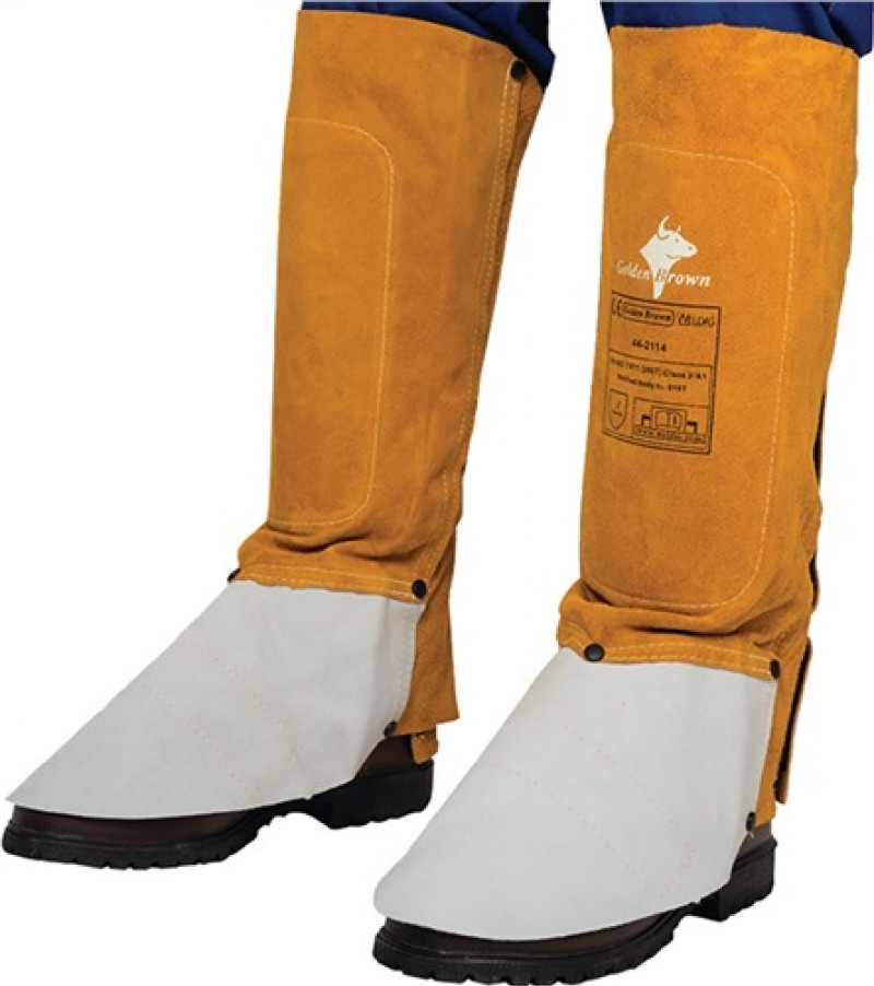 Gamaschen Lava Brown L.ca. 36 cm braun Rindspaltleder Weldas Gamaschen Lava Brown L.ca. 36 cm braun Rindspaltleder Weldas