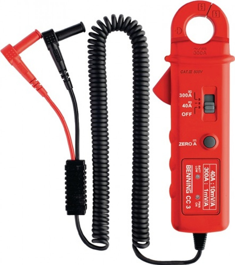 AC/DC-Stromzangenadapter CC 3 0,2-300 A AC/DC Zangenöffnung max.25mm BENNING AC/DC-Stromzangenadapter CC 3 0,2-300 A AC/DC Zangenöffnung max.25mm BENNING